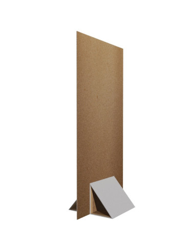 Backing publicitario de cartón con soporte triangular 100x200 cm