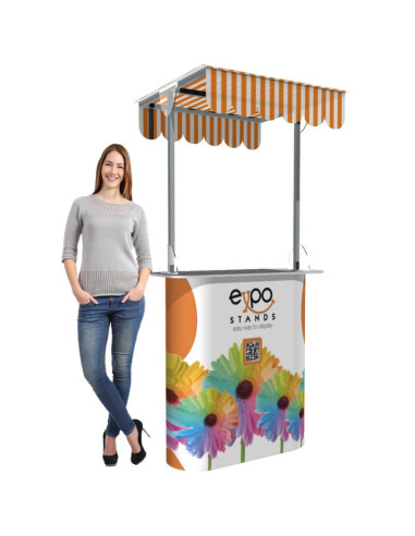 Mesa o Counter portátil con techo