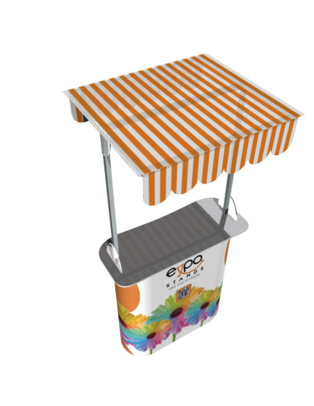 Mesa o Counter portátil con techo