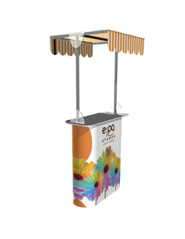 Mesa o Counter portátil con techo