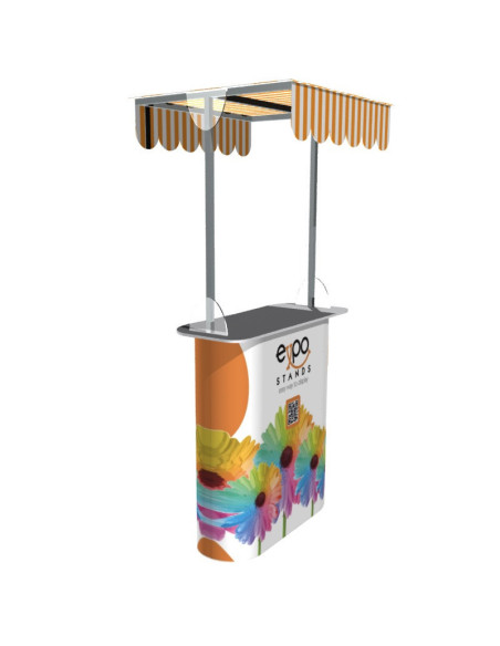 Mesa o Counter portátil con techo