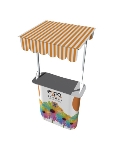 Mesa o Counter portátil con techo