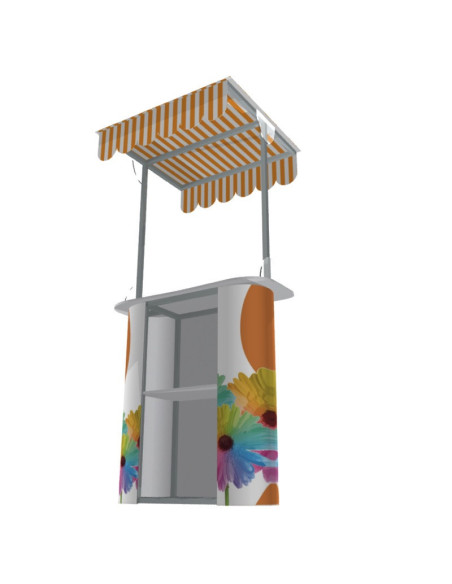 Mesa o Counter portátil con techo