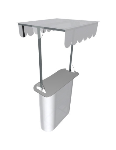 Mesa o Counter portátil con techo