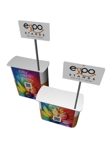 ExpoStands - Mesa o Counter de 90x40 cm con Cenefa