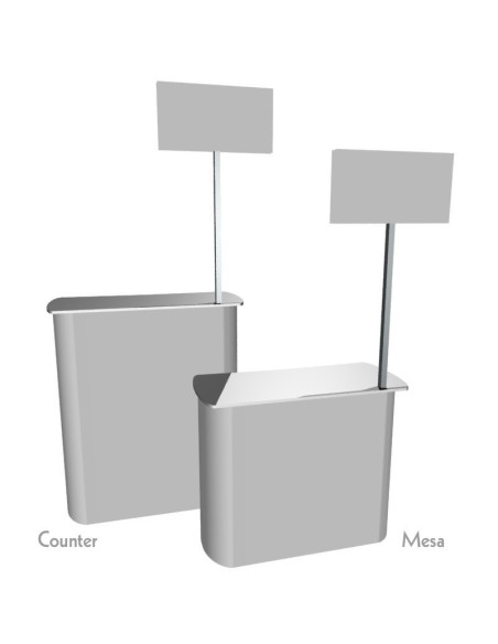 ExpoStands - Mesa o Counter de 90x40 cm con Cenefa