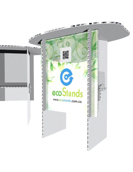 Mesa y counter de cartón Eco Stand 75x45