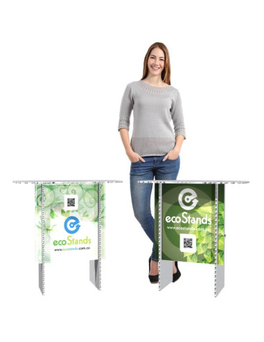 Mesa y counter de cartón Eco Stand 75x45