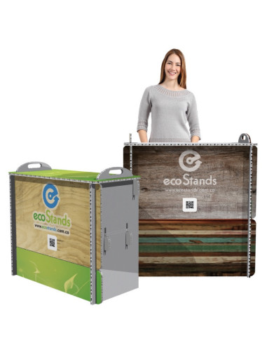 Mesa y counter de cartón Eco Stand 100x45
