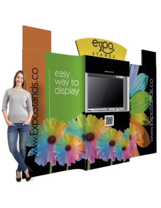 Backing / Porta TV de 3,00 x 2,40 mts