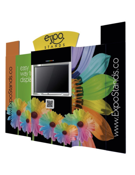 Backing / Porta TV de 3,00 x 2,40 mts