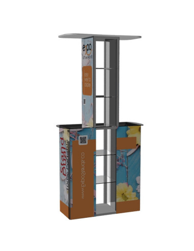 Stand Módulo de atención doble con mostrador central