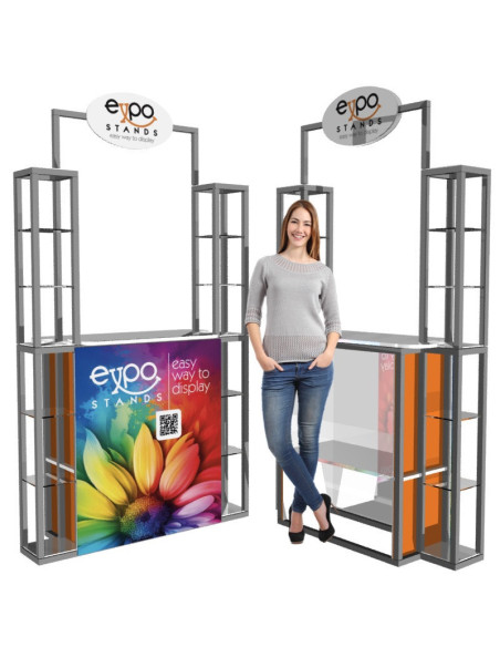 Combi Stand Ref. ES-CS-21 Counter con repisa doble