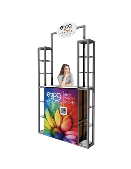 Combi Stand Ref. ES-CS-21 Counter con repisa doble
