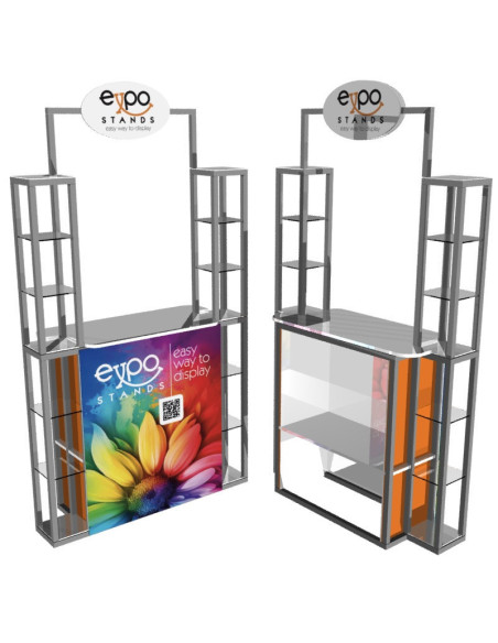 Combi Stand Ref. ES-CS-21 Counter con repisa doble