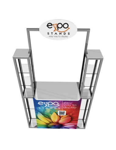 Combi Stand Ref. ES-CS-21 Counter con repisa doble