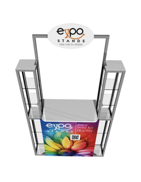 Combi Stand Ref. ES-CS-21 Counter con repisa doble