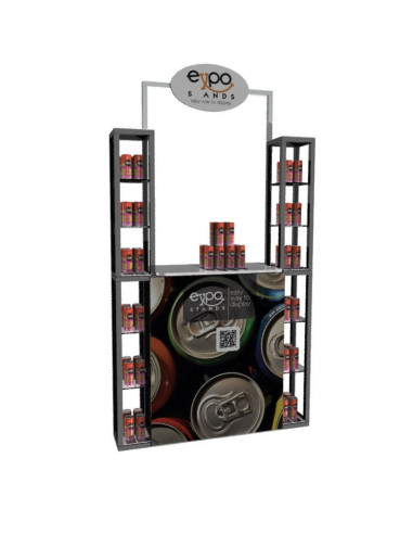Combi Stand Ref. ES-CS-21 Counter con repisa doble