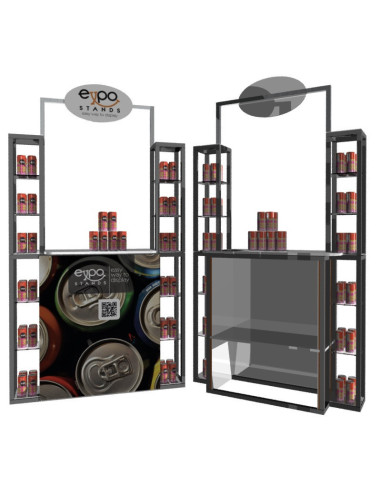 Combi Stand Ref. ES-CS-21 Counter con repisa doble