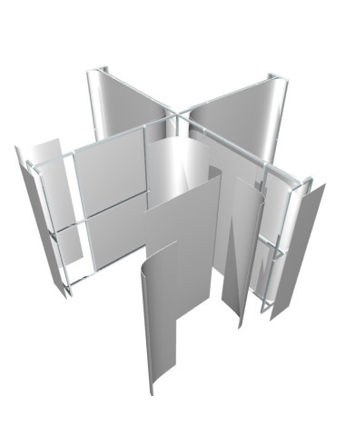 BackWall / Expo muro 2x2 en X