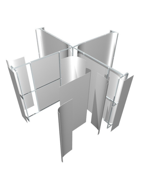 BackWall / Expo muro 2x2 en X