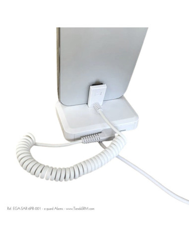 Alarma de 6 puertos con bases para teléfonos y accesorios