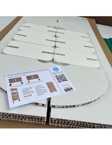 Backing publicitario de cartón modular Eco Stand