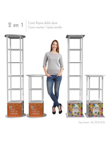 ExpoStands - Repisa exhibidor 40x40