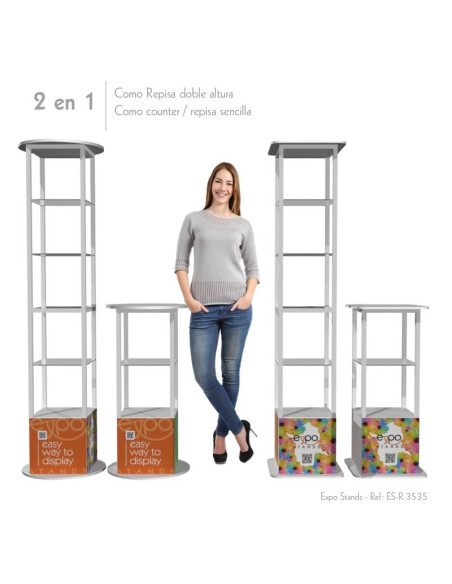 ExpoStands - Repisa exhibidor 40x40