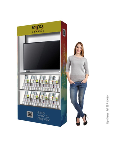 ExpoStands - Repisa exhibidor 2x1