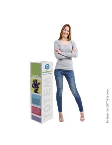 Tótem Publicitario de 100x25x25 cm