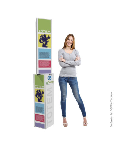 Tótem Publicitario de 100x25x25 cm