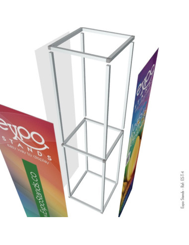 Totem cubo publicitario portátil