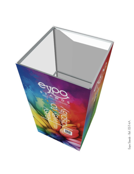 Totem cubo publicitario portátil 2x1