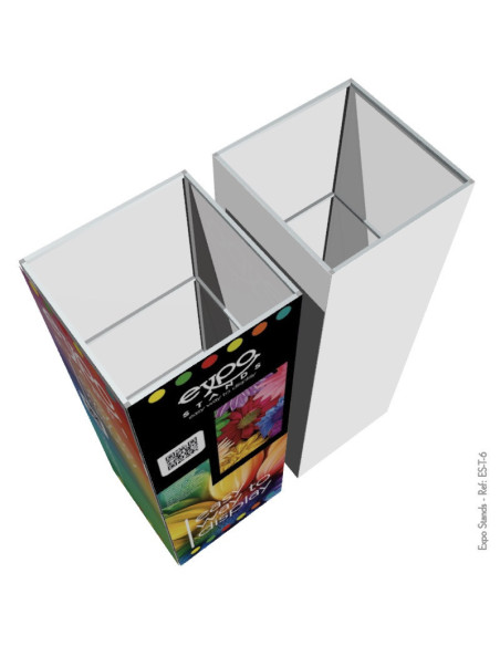 Totem cubo publicitario portátil 3x1