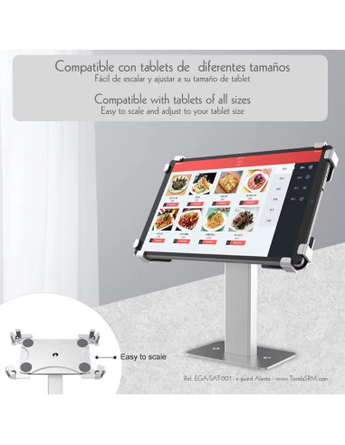 Soporte antirrobo de mesa para Tableta