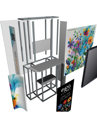 ExpoStands - Soporte para TV 42" con punto de atención.