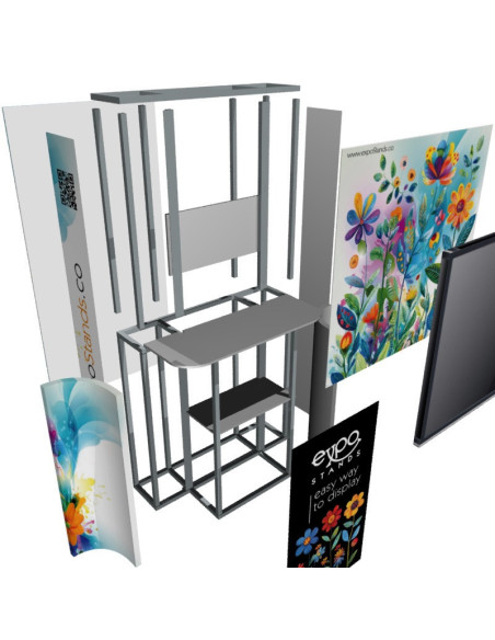 ExpoStands - Soporte para TV 42" con punto de atención.