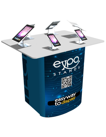 Mesa para exhibición de teléfonos móviles y tabletas