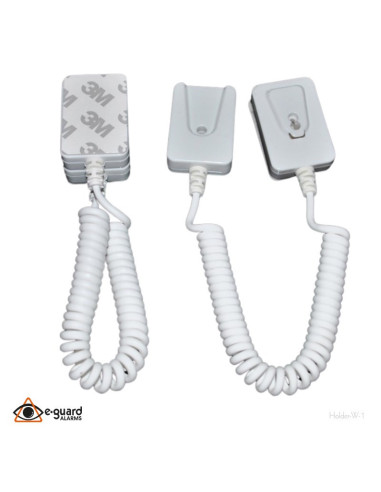 Soporte para exhibición antirrobo para celulares, con cable tipo teléfono
