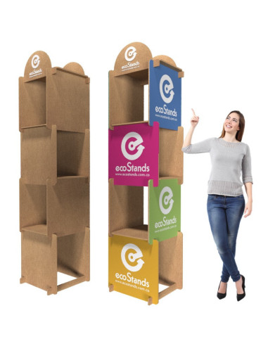Totem Publicitario de Madera 50x50x220