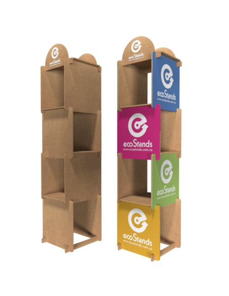 Totem Publicitario de Madera 50x50x220
