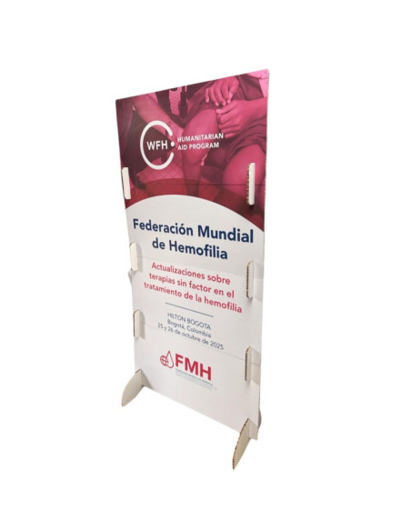 Backing publicitario de cartón modular Eco Stand