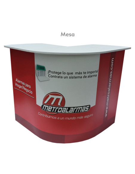 ExpoStads - Counter en L de 80x80 cm