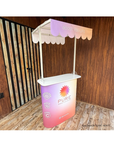 Mesa o Counter portátil con techo