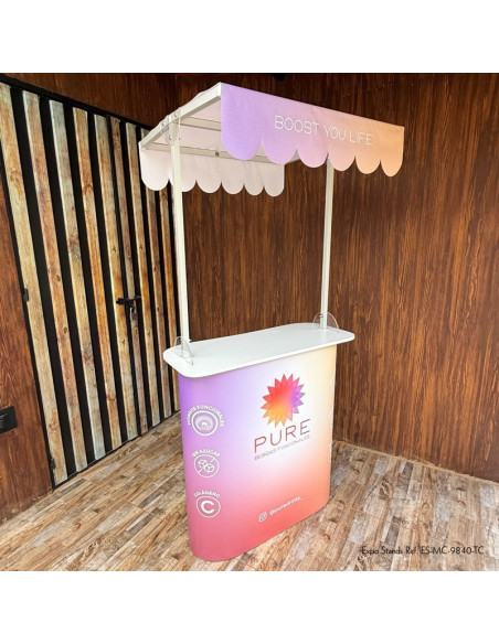 Mesa o Counter portátil con techo