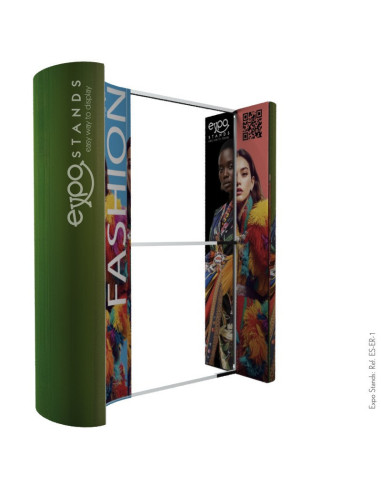 ExpoStands - Ganchera para prendas de vestir y exhibidor con repisa.