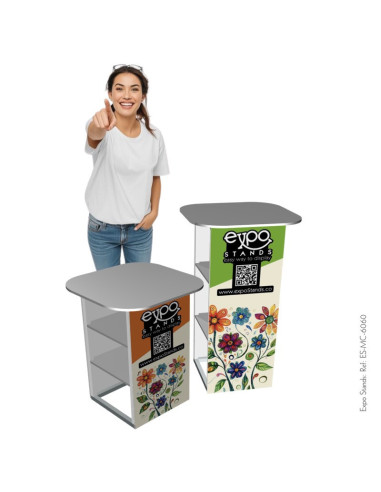Mesa de reunión y ventas portable