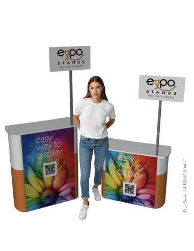 ExpoStands - Mesa o Counter de 90x40 cm con Cenefa