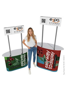 ExpoStands - Mesa o Counter de 100x40 cm con Cenefa